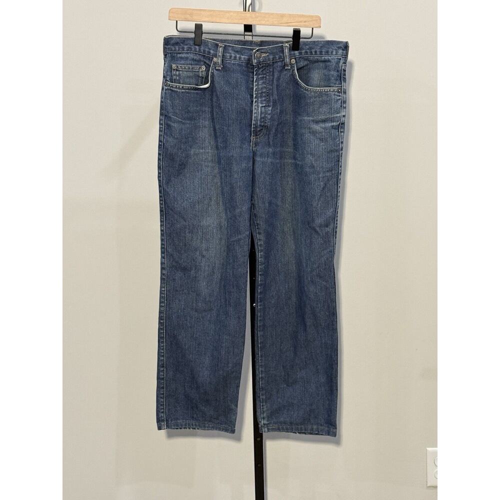 Brooks Brothers 346 Straight Fit Blue Medium Wash Mens Jeans 34x34